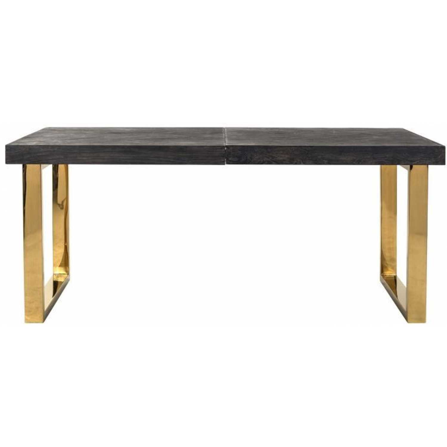 Richmond Interiors Blackbone Extendable Dining Table - Gold